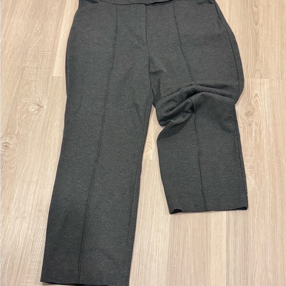 Express Women's Charcoal Curvy Boot Mid Rise Dress Pants